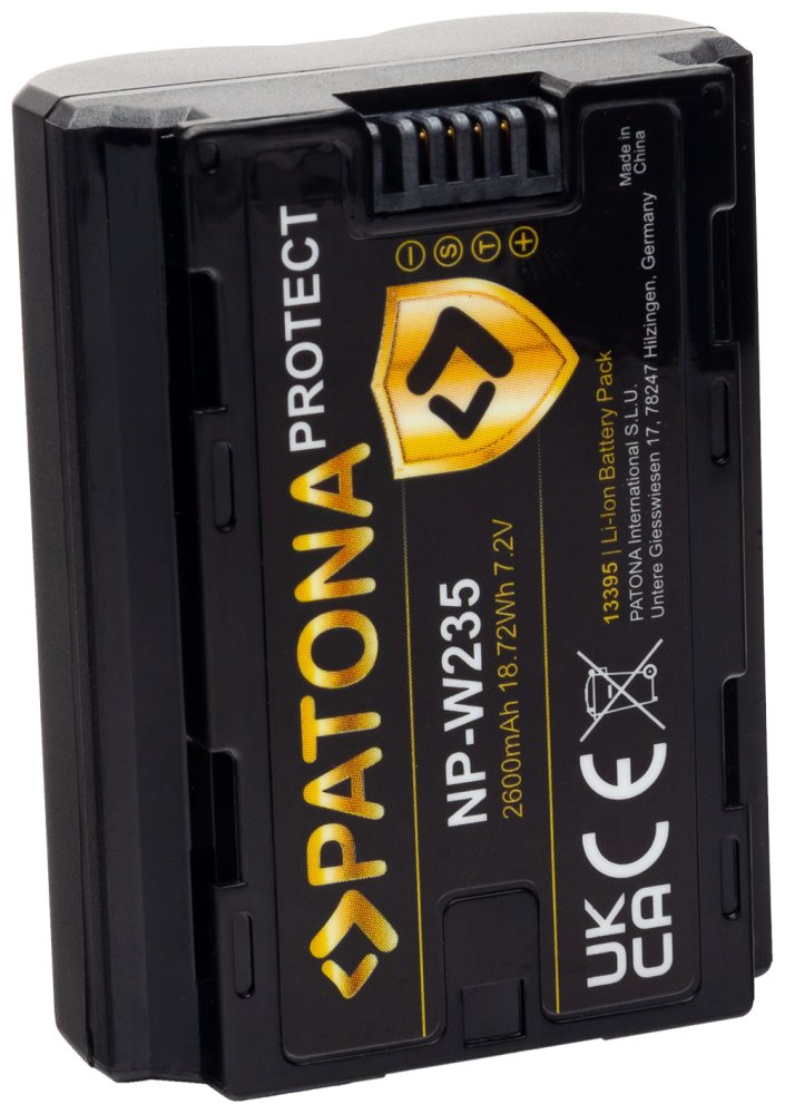 PATONA baterie pro foto Fuji NP-W235 2600mAh Li-Ion 7,2V Protect X-T4