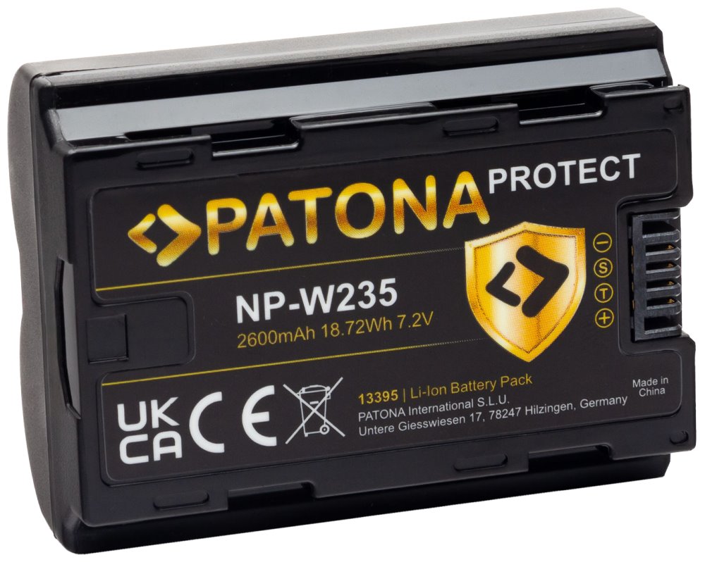PATONA baterie pro foto Fuji NP-W235 2600mAh Li-Ion 7,2V Protect X-T4