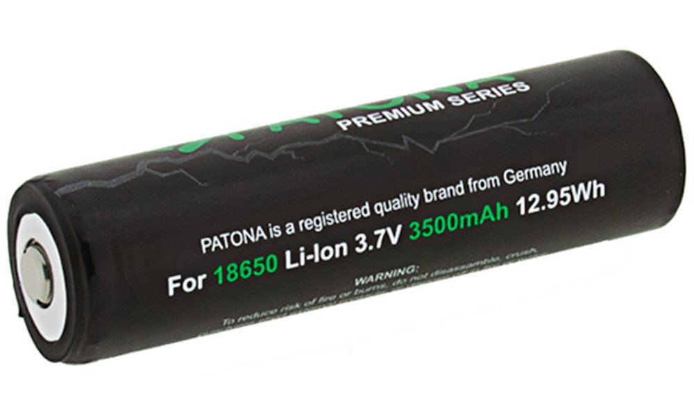 PATONA nabíjecí baterie 18650 Li-lon 3500mAh PREMIUM 3,7V vyvýšený plus pól