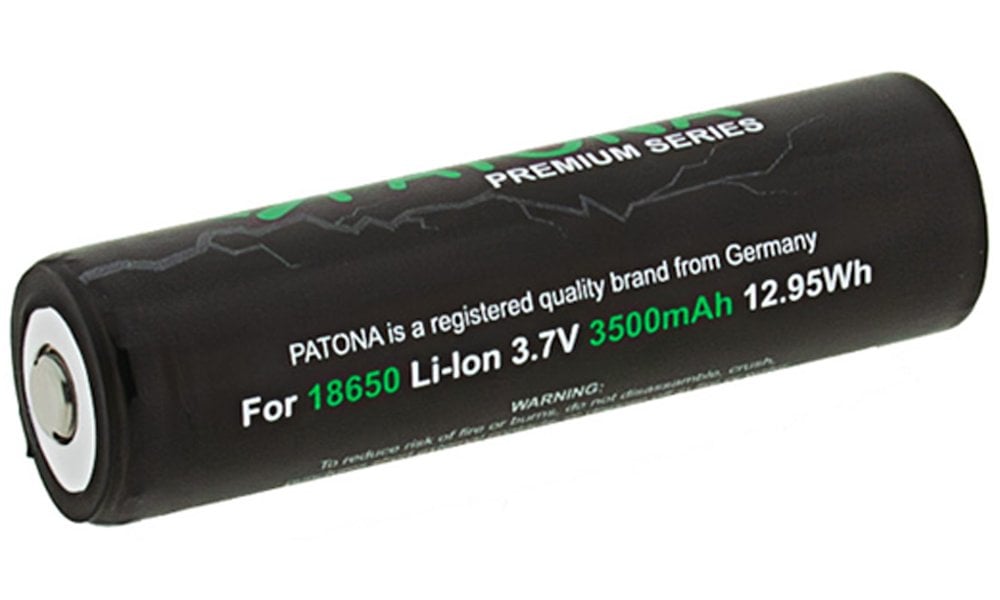 PATONA nabíjecí baterie 18650 Li-lon 3500mAh PREMIUM 3,7V vyvýšený plus pól