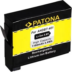 Patona PT1235 - GoPro Hero 4 AHDBT-401 1160mAh Li-Ion