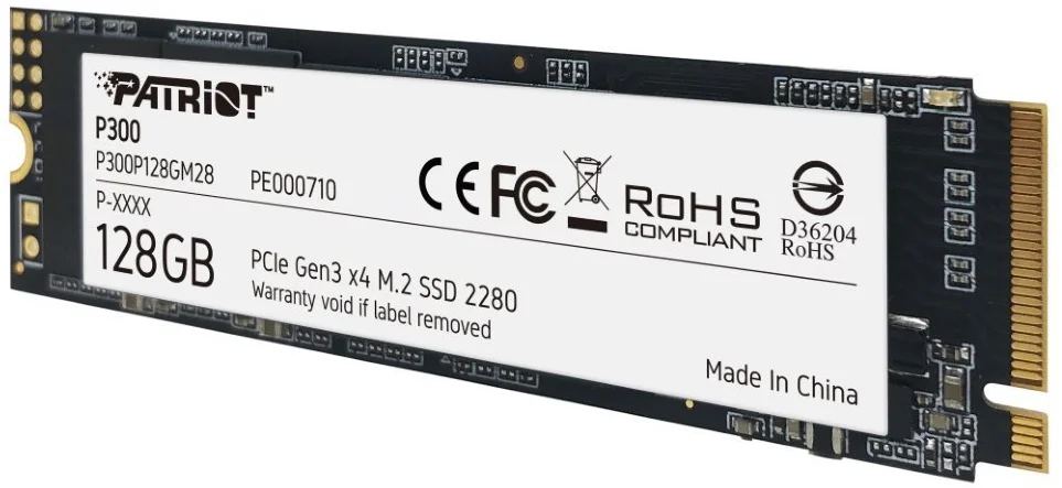 PATRIOT P300 128GB PCIe M.2 SSD