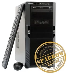 PC BARBONE W SPARROW Bronze - Intel Core i3 2120/4GB/500GB/GTS430 s 1GB/DVDRW/Windows 7 Home Premium