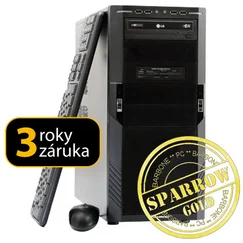 PC BARBONE W SPARROW Gold - Intel Core i5 3470/8GB/1TB/GTX 550 Ti s 1GB/DVDRW/Windows 7 Professional