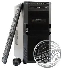 PC BARBONE W SPARROW Silver - Intel Core i5 3450/8GB/1TB/DVDRW/Windows 7 Home Premium