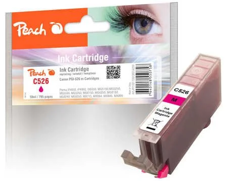 Peach C526 magenta kompatibilný s Canon CLI-526m