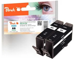 Peach H364 čierna TwinPack kompatibilný s HP CB316EE, No. 364 319836