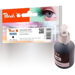 PEACH kompatibilní inkoust Brother CISS BT6000, černá pigment, PI500-180,  100ml