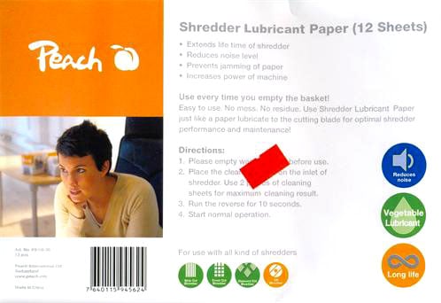 Peach Shredder Service Kit PS100-00 (Olejové papiere)