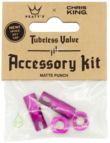 PEATY'S X CHRIS KING (MK2) PUNCH TUBELESS VALVES ACCESSORY KIT 
