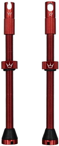 PEATY'S X CHRIS KING (MK2) RED TUBELESS VALVES - 80MM 