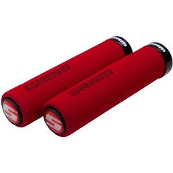 Penové rukoväte Sram - čierne LockRing 129 mm, červené