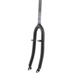 Pevná vidlica FORCE Trekking 28" Fe 1" závit, čierna lesklá