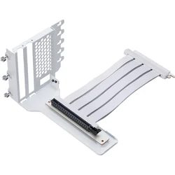 Phanteks Vertical GPU Bracket II + PCI-E 4.0 x16 riser ribbon cable, white