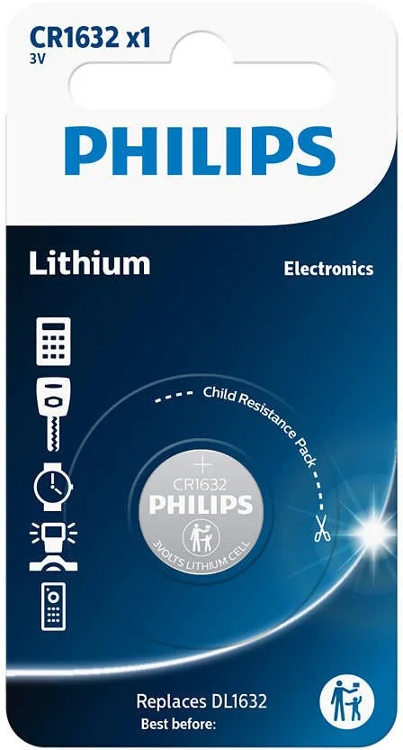 PHILIPS CR1632/00B minibatéria, lítiová
