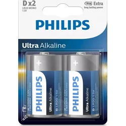 PHILIPS LR20E2B/10 Ultra Alkaline baterie, D