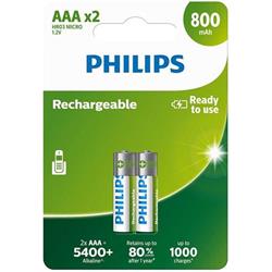 PHILIPS R03B2A80/10 AAA Nabíjecí baterie (2ks)