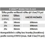 Pirelli P ZERO™ Road TLR 35-622, TechLINER, 127tpi, čierna