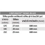 Plášť Pirelli Cinturato Road, 28 - 622, TechWALL+, 60 tpi, Black