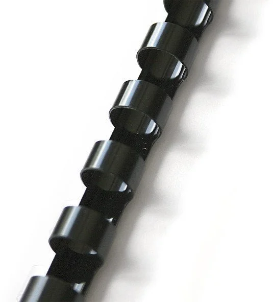 Plastové hřbety 100ks, 10mm, černé