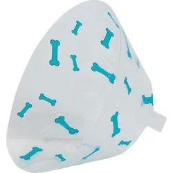 Plastový obojok Buster Bone tyrkysový 7,5cm