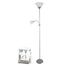 Platinet PFLF066GR podlahová lampa E27 + E14, šedá