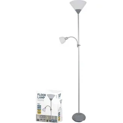 Platinet PFLF066GR podlahová lampa E27 + E14, sivá 5907595445276