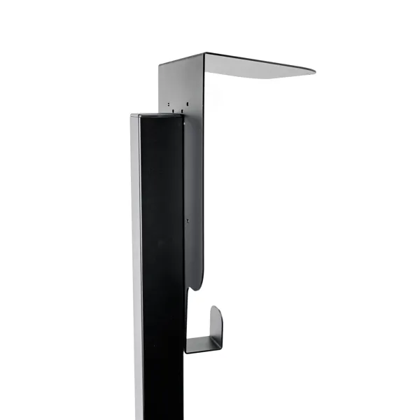 Platinet univerzální stojan se stříškou PEVSTANDUNI pro Wallboxy, pozink, držák kabelu, 130cm, černá