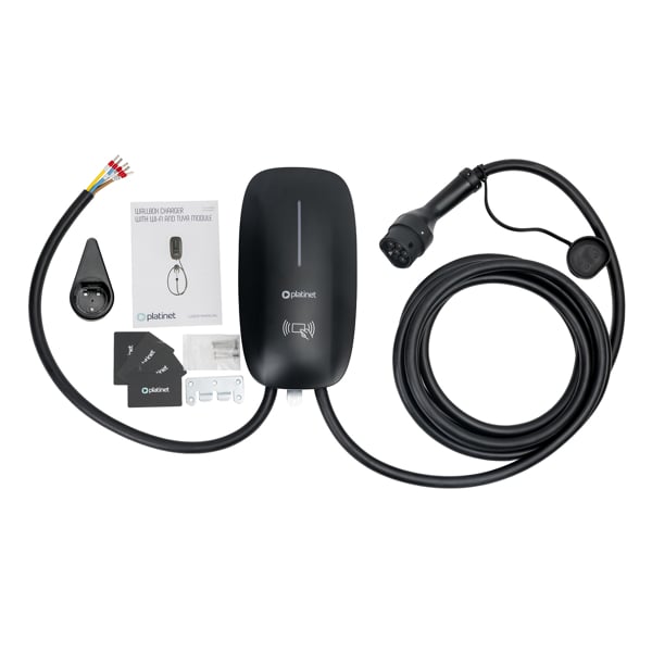 Platinet Wallbox PWB11S 11kW (16A), Type 2, Wi-Fi/Bluetooth, 7m kabel, černá
