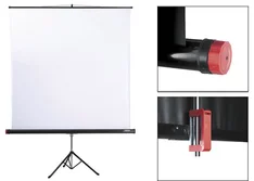 Plátno REFLECTA TRIPOD Lux 125x125cm, čierna zadná strana