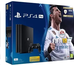 PlayStation 4 Pro 1TB, černá + hra FIFA 18