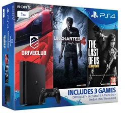 PlayStation 4 Slim 1TB, černá, Gamer Pack - 3 hry