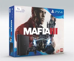 PlayStation 4 Slim 1TB, černá + Mafia 3