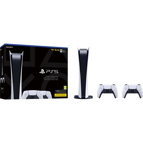 PlayStation 5 Digital Edition C + 2x DualSense White