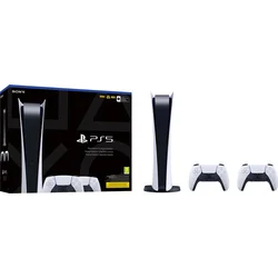 PlayStation 5 Digital Edition C + 2x DualSense White