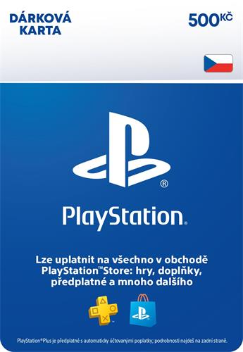 PlayStation Store CZ - Dárková karta 500 Kč