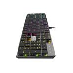 Plochá mechanická herná klávesnica GENESIS THOR 420, US layout, RGB