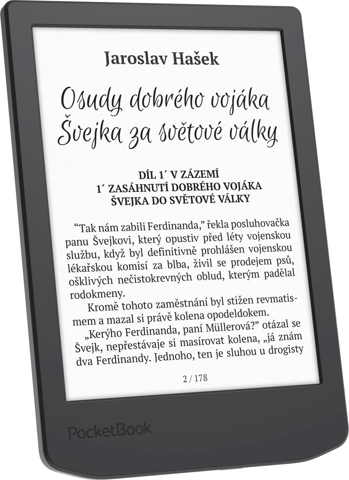 PocketBook 619 Verse Light, Midnight Grey, šedý