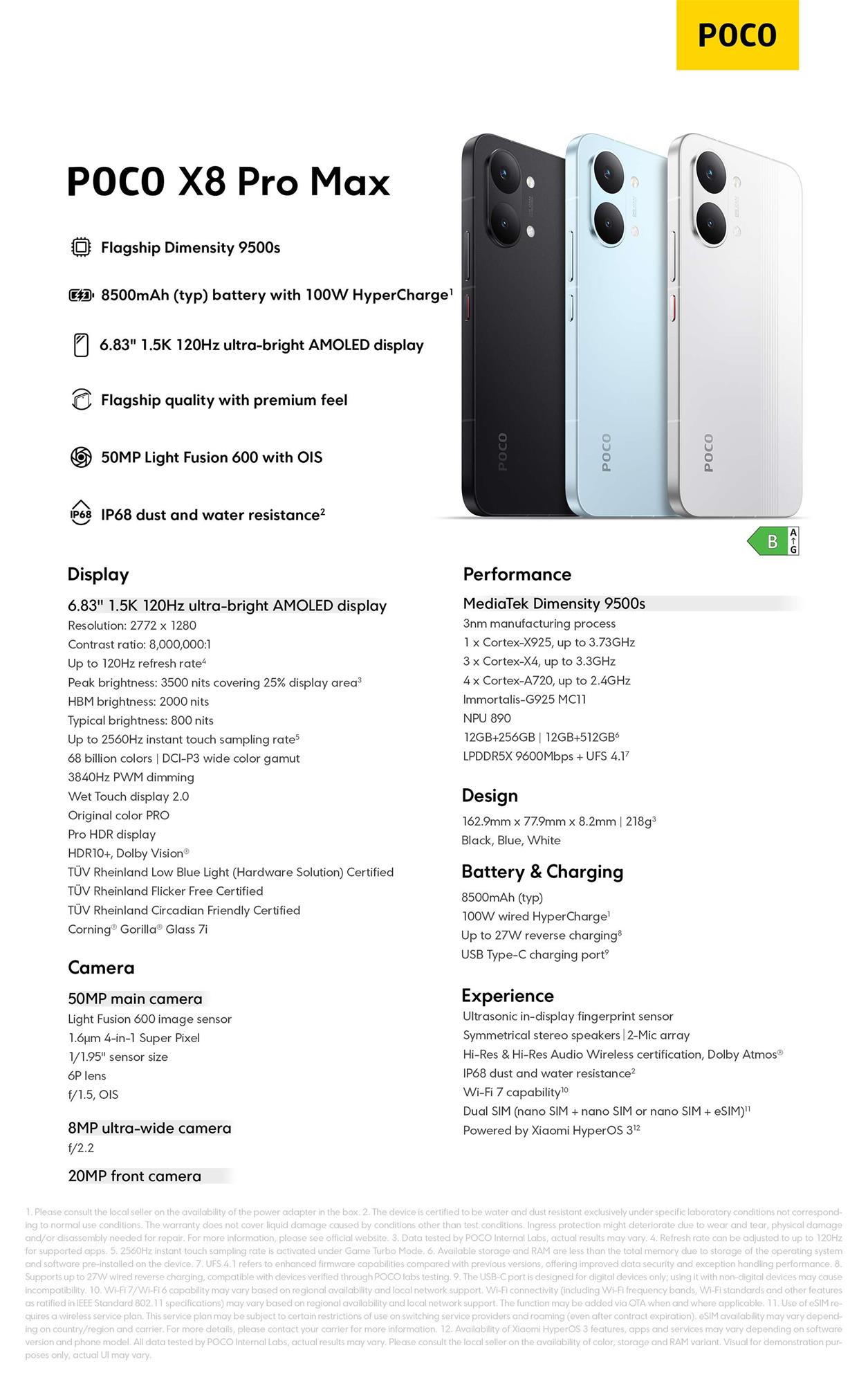 POCO X8 Pro Max 12GB/512GB, čierna