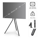 Podlahový TV stojan Hama Easel, 600x400