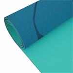 Podložka LIFEFIT YOGA MAT LOTOS DUO, 183x58x0,6cm, tyrkysová