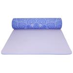 Podložka LIFEFIT YOGA MAT MANDALA DUO, 183x58x0,6cm, modrá