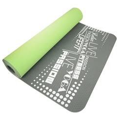 Podložka LIFEFIT YOGA MAT TPE, 183x61x0,5cm, dvouvrstvá, zeleno-šedá