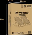 Podstavec pod nohy, FOOTPODIUM čierny, plast, ULTRADESK