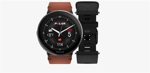 POLAR Ignite 3 Titanium (kožený a silikónový remienok)