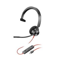 Poly headset Blackwire 3310 MS, adaptér USB-C/A, mono