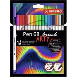 Popisovače STABILO "Pen 68", 18 farieb, 1 mm
