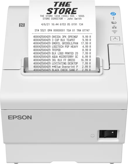 POS tlačiareň EPSON TM-T88VII biela, 2xUSB, Ethernet, pevné rozhranie