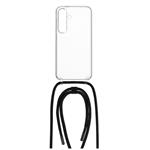 Pouzdro FIXED Pure Neck s černou šňůrkou na krk pro Samsung Galaxy S24