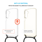 Pouzdro FIXED Pure Neck s černou šňůrkou pro Samsung Galaxy A16 4G/5G